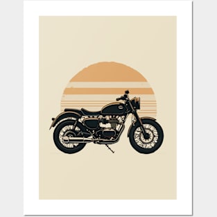 A classic motorcycle Posters and Art